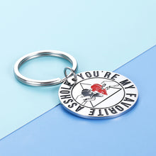 Load image into Gallery viewer, Funny Husband Boyfriend Keychain Gif from Wife Girlfriend You&#39;re My Favorite Asswhole Key Chain For Him Brother Man Anniversary Christmas Valentines Humorous Fathers Day Gif for Hubby Friends
