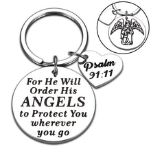 Load image into Gallery viewer, Religious Christmas Christian Gifts for Women Men Inspirational Bible Verse Faith Keychain Easter Prayer Baptism Thanksgiving Birthday Present for Him Her Spiritual Gifts for Friends Family Member
