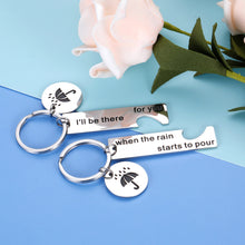 Load image into Gallery viewer, Best Friends Christmas Birthday Gift 2Pcs I&#39;ll Be There for You Keychain for Women Men Friends TV Show Merchandise Gift for Friends Fan BFF Husband Daughter Wedding Graduation Mom Dad Jewelry Gift
