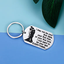 Load image into Gallery viewer, Wife Husband Keychain Gift for Him Her I Want to Be Your Last Everything Couple Gift for Women Men Boyfriend Girlfriend Wedding Anniversary Christmas Birthday Valentines Gifts to My Wife Husband
