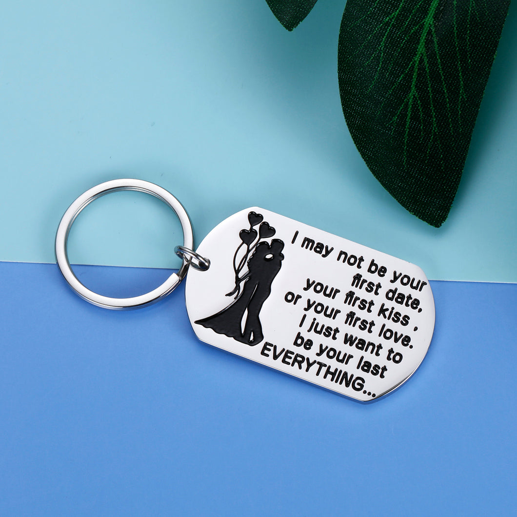 Wife Husband Keychain Gift for Him Her I Want to Be Your Last Everything Couple Gift for Women Men Boyfriend Girlfriend Wedding Anniversary Christmas Birthday Valentines Gifts to My Wife Husband