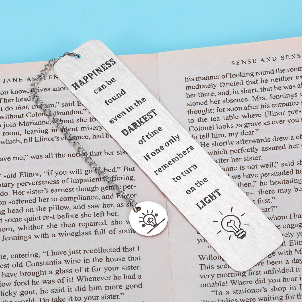 Inspirational Engraved Bookmark for Women Men Book Lovers Teens Boys Girls Friendship Gifts for Best Friend BFF Christmas Birthday Graduation Gift for Him Her Daughter Son Children Student Coworker