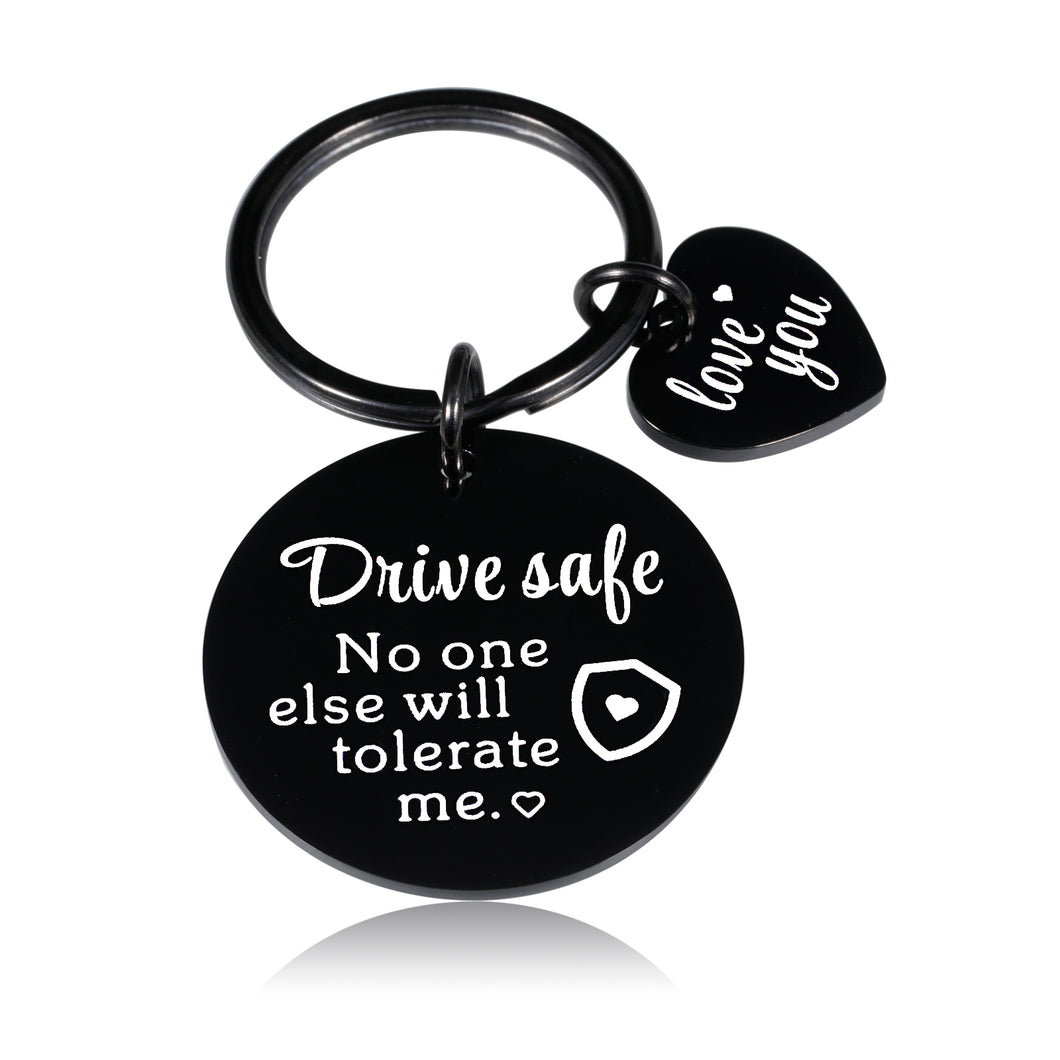 Valentines Gifts Drive Safe Keychains for Boyfriend Birthday Presents for Husband Boyfriend Fiance from Girlfriend Wife Christmas Gifts for Him Her Couple Gifts New Driver Gifts for Women Men