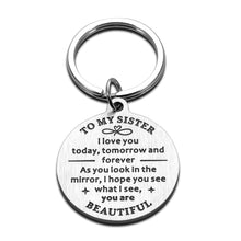 Load image into Gallery viewer, Sisters Gift from Sister Brother Christmas Sweet 16th 18th Birthday Gifts for Big Little Soul Sister Inspirational Gifts for Best Friend BFF Bestie Teen Girls Women Her Graduation Gift Jewelry
