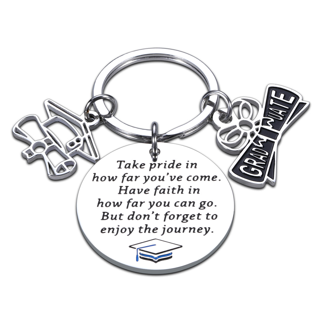 Graduation Inspirational Keychain Gift for Him Her 2021 High School College Graduate Students Class of 2021 Graduation Gift for Teen Girls Boys To My Son Daughter Graduation Birthday Gift From Mom Dad