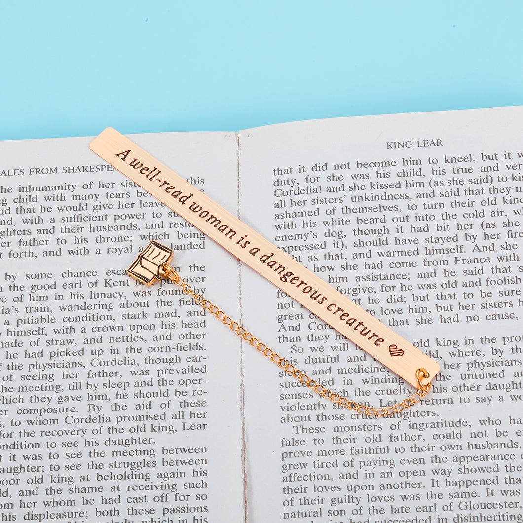 Book Lover Gift Inspirational Bookmark for Women Graduation Birthday Christmas Valentine Gift for Daughter Sister Mom Female Friends Teen Girls Teacher Appreciation Gift for Boss Lady Coworker