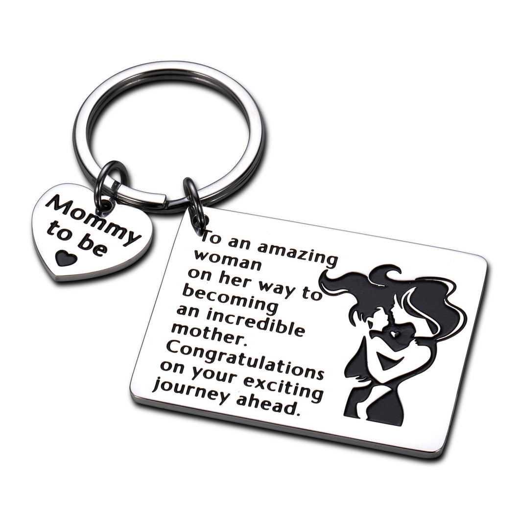 Mommy to Be Keychain Gift for Women New Mom Pregnant Friend Pregnancy Baby Announcement Soon to Be Mommy Gift for First Time Mother Pregnancy Congratulations Maternity Gift for Her Wife
