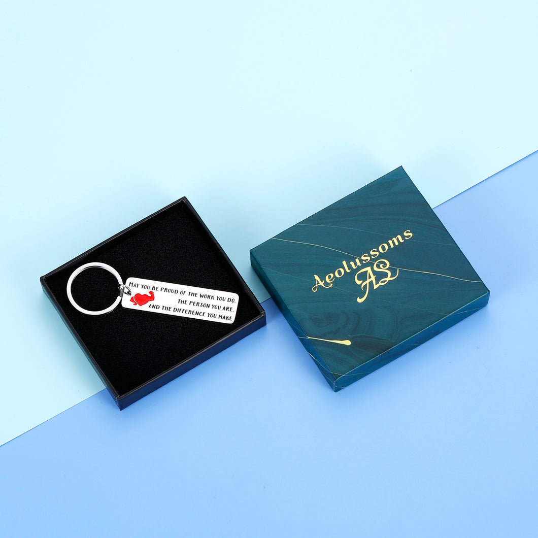 Coworker Leaving Keychain for Women Men Colleague Boss Friend Goodbye Farewell Gif for Mentor Volunteer Employee Worker Family Going Away Thank You Coworker Appreciation Christmas Gif