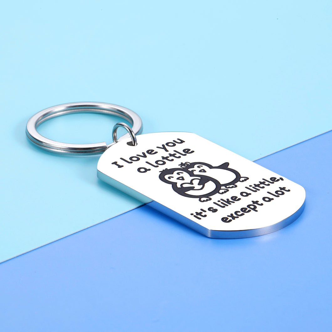 Funny Penguin Gifts Keychain Valentines Gifts for Women Men Boyfriend Girlfriend Husband Wife Gift Anniversary Christmas Birthday Wedding Engagement Gifts for Him Her Penguin Gift for Penguin Lovers