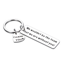 Load image into Gallery viewer, Team Leader Boss Appreciation Keychain Gifts For Supervisor Coworker Nurse Tutor Coach Employee Leaving Going Away Thank You Christmas Birthday Gifts Key Chain Social Worker Volunteer Jewelry

