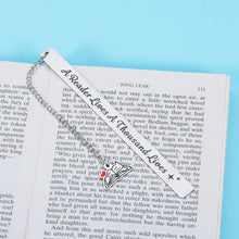 Load image into Gallery viewer, Book Lover Gift for Readers Inspirational Bookmark for Women Men Graduation Birthday Christmas Valentine Gift for Him Her Friends Son Daughter Nerds Boys Girls Teacher Coworker Boss Bookworm Club Gift
