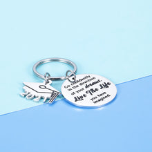 Load image into Gallery viewer, Graduation Inspirational Keepsake for Him Her 2021 Commencement Keychain for Teen Boys Girls Daughter Son Graduation Themed Memento from Mom Dad Congratulations On Graduating Souvenir for Graduates
