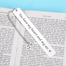 Load image into Gallery viewer, Funny Boyfriend Girlfriend Gifts Ideas Christmas Valentines Birthday Anniversary Gifts Bookmark for Him Her Husband Wife Wedding Engagement Gift for Fiance Fiancee Groom Bride Couple Women Men
