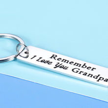 Load image into Gallery viewer, Grandpa Christmas Gifts From Grandchildren Best Father’s Day Keychain Gifts For Grandpa Birthday Gifts From Granddaughter Grandson Grandfather Engraved Keepsake Gifts For Him
