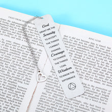 Load image into Gallery viewer, Sobriety Recovery AA Gifts Christian Bookmarks Gifts for Women Men Religious Bible Verse Book Markers Baptism Serenity Prayer After Surgery Cancer Survivor Gifts Christmas Birthday Gifts for Friends
