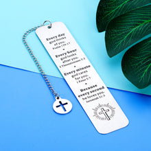 Load image into Gallery viewer, Christian Bookmarks Gifts for Women Men Religious Baptism Gift for Teen Boys Girls Kids Cross Bible Verse Book Markers Inspirational Christmas Easter Birthday Graduation Gift for Him Her Book Lover
