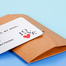 Load image into Gallery viewer, Wallet Insert Card Love Note For Men Husband Boyfriend Valentine Wedding Anniversary Birthday To My Man Gift For Him From Wife Girlfriend Sweet Gift To Fiance Groom Marriage Gifts For Couple Special
