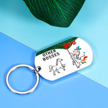 Load image into Gallery viewer, Funny Boss Day Gift Keychain for Men Women Boss Lady Christmas Birthday Appreciation Thank You Retirement Leadership Leaving Going Away Gift for Office Leader Mentor Manager Supervisor PM Coworker

