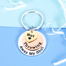 Load image into Gallery viewer, Hamilton Musical Merchandise Jewelry Gift Inspirational Keychain Not Throwing Away My Shot Lyrics Broadway Theater Lover Gift For Women Men Teen Girls Valentines Birthday Graduation Christmas Souvenir
