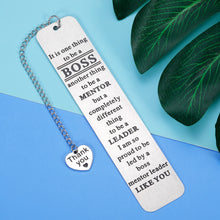 Load image into Gallery viewer, Boss Day Gift for Women Men Employee Appreciation Gift Bookmark for Boss Lady Leader Mentor Supervisor Coworker Christmas Birthday Thank You Leaving Going Away Retirement Goodbye Gift to Him Her
