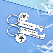 Load image into Gallery viewer, Best Friends Christmas Birthday Gift 2Pcs I&#39;ll Be There for You Keychain for Women Men Friends TV Show Merchandise Gift for Friends Fan BFF Husband Daughter Wedding Graduation Mom Dad Jewelry Gift
