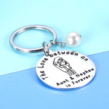 Load image into Gallery viewer, Christmas Gifts For Aunt From Nephew The Love Between An Aunt And Nephew Is Forever Keychain Best Aunt Gifts From Nephew Birthday Gifts From Auntie I Love My Aunt Gifts
