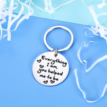 Load image into Gallery viewer, Mothers Day Birthday Keychain Gift for Mom Mother In Law Stepmother Grandma Anniversary Christmas Thank You Appreciation Wedding Day Gift for Women Men Dad Father From Daughter Son Best Mom Dad Gift
