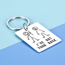Load image into Gallery viewer, Funny Best Friend Keychain Gif for Women Men Boss Coworker BFF Daughter Son I Got Your Back Keyring Gif for Teens Brother Sister Birthday Christmas Gif for Him Her Couple Friendship Jewelry
