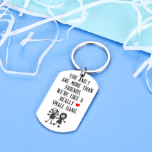 Load image into Gallery viewer, Best Friends Keychains for 2 Funny Friendship Gifts Small Gang Forever Key Chain For BFF Teenage Girls Coworker Bridemaid Sisters Bestie Women Appreciation Birthday Christmas Graduation Gifts Her
