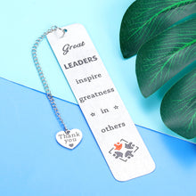 Load image into Gallery viewer, Boss Day Gift Bookmark for Women Men Boss Lady Leader Christmas Birthday Retirement Appreciation Thank You Gifts for Supervisor Mentor Leaving Going Away Gifts for Coworker PM Leadership Gifts
