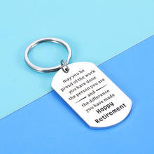Load image into Gallery viewer, Happy Retirement Gifts for Women Men 2022 Retirement Keychain Thank You Appreciation Present for Retired Boss Coworker Leader Friends Going Away Leaving Gift for Her Him Retiring Nurse Teacher
