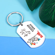 Load image into Gallery viewer, Funny Boss Day Gift Keychain for Men Women Boss Lady Christmas Birthday Appreciation Thank You Retirement Leadership Leaving Going Away Gift for Office Leader Mentor Manager Supervisor PM Coworker
