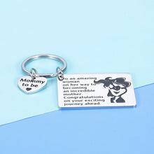 Load image into Gallery viewer, Mommy to Be Keychain Gift for Women New Mom Pregnant Friend Pregnancy Baby Announcement Soon to Be Mommy Gift for First Time Mother Pregnancy Congratulations Maternity Gift for Her Wife
