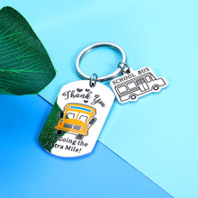 Load image into Gallery viewer, Aeolussoms School Bus Driver Appreciation Keychain Gifts for Men Women Christmas Valentines Thanksgiving Birthday Gift for Kid’s Bus Driver Thank You Gifts for Bus Driver Him Her Key Ring Jewelry
