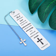 Load image into Gallery viewer, Christian Bookmarks Gifts for Women Men Christmas Baptism Gifts for Teen Boys Girls Kids Religious Cross Bible Verse Book Markers Inspirational Easter Birthday Graduation Gift for Him Her Book Lover
