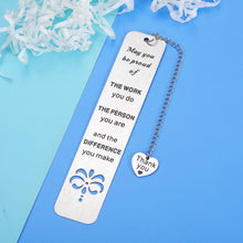 Load image into Gallery viewer, Coworker Gifts for Women Men Thank You Gift for Employee Colleague Boss Retirement Appreciation Going Away Goodbye Farewell Gifts for Coworker Teacher Coach Nurse Inspirational Bookmark for Women

