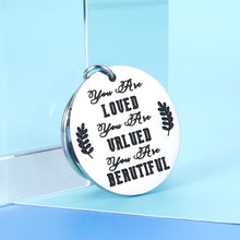 Load image into Gallery viewer, Inspirational Gifts Encouragement Keychain For Friends Teenage Teens Girls For Her Anniversary Birthday Christmas Romantic Wife Girlfriend From Him Husband Best Friend Women Of Faith Gifts
