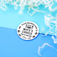 Load image into Gallery viewer, Food Decision Coin Christmas Gift Stocking Stuffers for Husband Wife Couple Birthday Valentines Gifts for Boyfriend Girlfriend Anniversary Sweetest Day Gifts Wedding Gifts for Groom Bride Double-Sided
