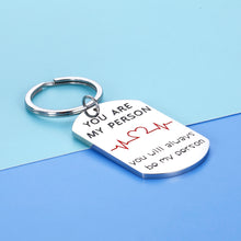 Load image into Gallery viewer, Wedding Anniversary Keychain Gif for Couple Women Men Wife Husband You Are My Person Best Friend Gif for Bff Coworkers Teens Sister Brother Christmas Birthday Valentines Thanksgiving Him Her
