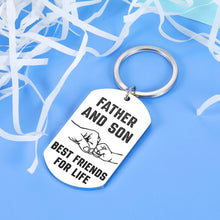 Load image into Gallery viewer, Dad Gifts from Son Best Dad Gifts Ideas for Men Birthday Christmas Gift for Father stepfather Father’s Day Gift for Dad from Son Kids To My Dad Gift Thank You Dad Gift Father Gift I Love You Keychain
