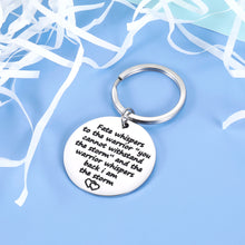 Load image into Gallery viewer, Encouragement Graduation Keychain Gifts For Women Men Teenage Girls Boys Fate Whispers To The Warrior Christmas Birthday Gifts For Friends Son Daughter Recovery Survivor Inspirational Key Chain
