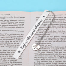 Load image into Gallery viewer, Happy Retirement Gifts Bookmark for Women Men Book Lover Thank You Gifts for Coworker Boss Leader Friends Retired Teacher Nurse Christmas Present Going Away Leaving Gift Enjoy The Next Chapter
