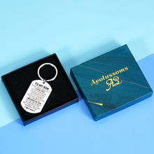 Load image into Gallery viewer, Inspirational Gifts for Son from Mom 16th 18th 21st Birthday Back to School Keychain for Teen Boys Christmas Graduation Gift for Stepson Men Him Kids Adult from Mother Stepmom I Love You Keyring
