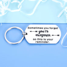 Load image into Gallery viewer, Funny Inspirational Gifts For Women Men Friends Encouragement Gifts For Teenage Girls Boys Bff Birthday Christmas Graduation Gift For Daughter Son From Dad Mom Thanksgiving Key Ring
