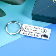Load image into Gallery viewer, Aeolussoms Funny Supernatural Fan Inspired Key Chain Gift for Best Friends Son Daughter Birthday Husband New Car Driver License Gifts TV Show Merchandise Gifts for Music Lovers Trucker Bus Driver

