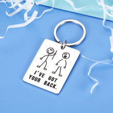 Load image into Gallery viewer, Funny Best Friend Keychain Gif for Women Men Boss Coworker BFF Daughter Son I Got Your Back Keyring Gif for Teens Brother Sister Birthday Christmas Gif for Him Her Couple Friendship Jewelry
