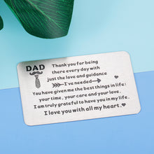 Load image into Gallery viewer, Fathers Day Christmas Gift From Kids Wallet Inserts Card From Daughter Son To Daddy Birthday Wedding Anniversary Valentines Gifts for Step Dad Bonus Papa From Wife Stepson Stepdaughter Thank You Card
