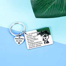 Load image into Gallery viewer, Mommy to Be Keychain Gift for Women New Mom Pregnant Friend Pregnancy Baby Announcement Soon to Be Mommy Gift for First Time Mother Pregnancy Congratulations Maternity Gift for Her Wife
