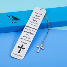 Load image into Gallery viewer, Christian Bookmarks Gifts for Women Men Christmas Baptism Gifts for Teen Boys Girls Kids Religious Cross Bible Verse Book Markers Inspirational Easter Birthday Graduation Gift for Him Her Book Lover
