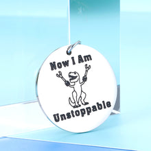 Load image into Gallery viewer, Funny Inspirational Gift For Women Men Adult Son Teens Boys Engraved Keychain For Birthday Christmas From Mom Dad Humor Encouragement Gift For Kids Dinosaur Lovers Brother Grandson Nephew Best Friends
